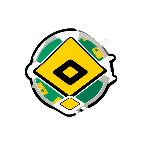 Наклейка з графікою Binance