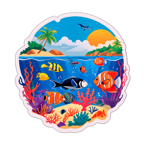 Anguilla Beach Adventure Sticker