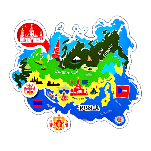 Hình Dán Bản Đồ Nga