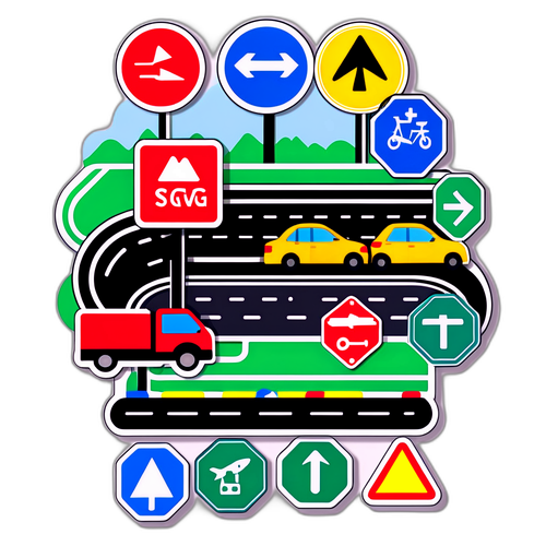高速公路狀況貼紙