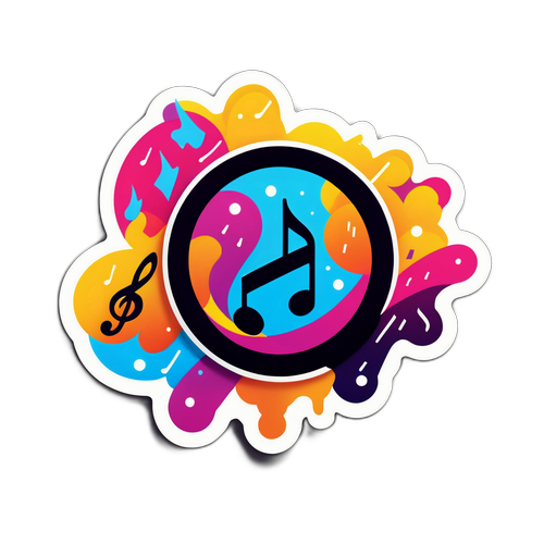 Sticker Âm Nhạc Remix Sống Động