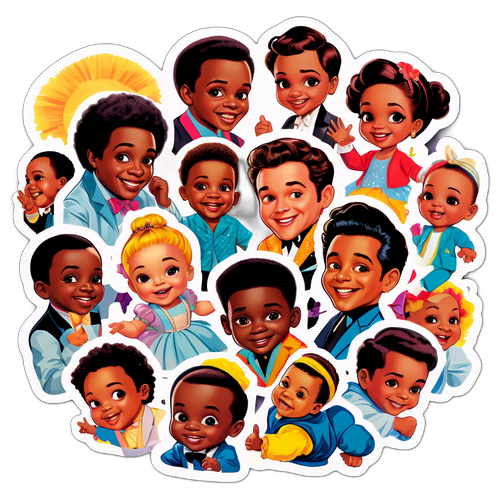 Vibrant Collage av Nepo Baby Skuespillere