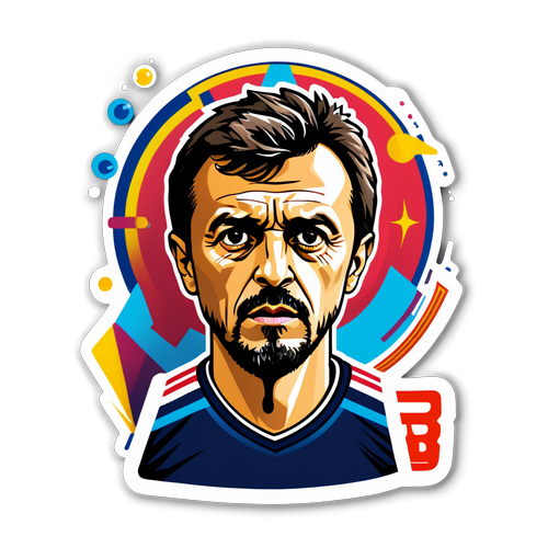 Luis Enrique dotter klistermärke med taktiska formationer