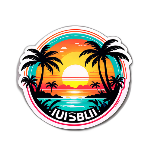 Sticker Colorat Insula Iubirii