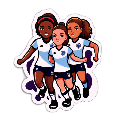여자 축구 경기 스티커