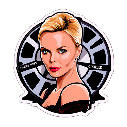 Sticker cu Charlize Theron