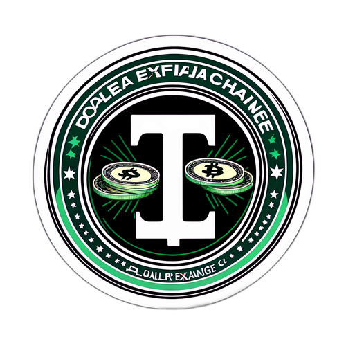 달러 환율 변동을 상징하는 스티커