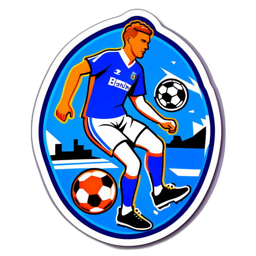 Sporty klistremerke for Blackburn vs. Ipswich