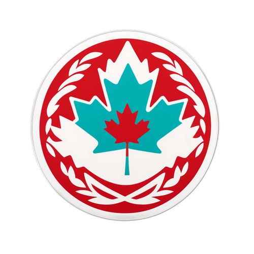 Curling-design med kanadiske elementer