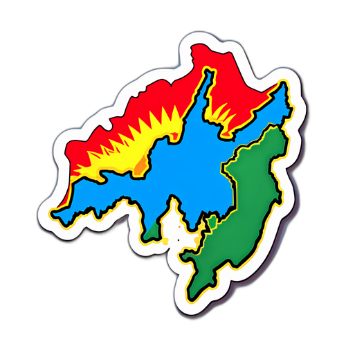 Carte stylisée de la Malaisie avec un séisme