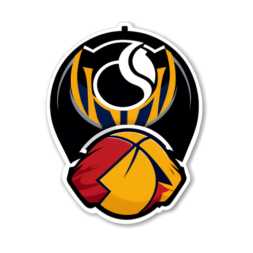 Minimalistik na Sticker ng Cavs at Pacers