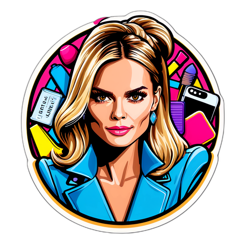 Fashion-Forward Sticker of Heidi Klum