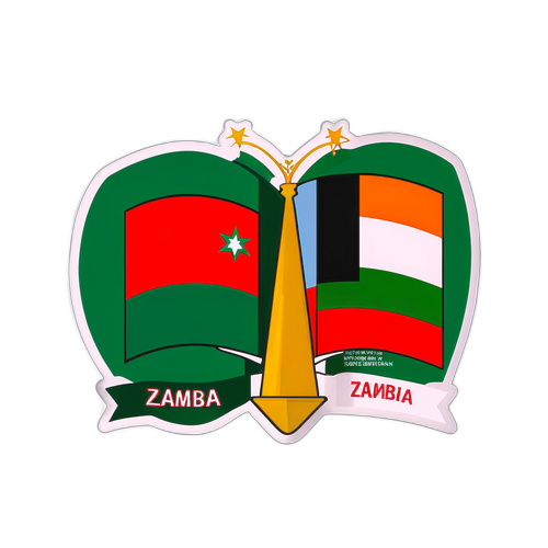 สติ๊กเกอร์การแข่งขันระหว่างแซมเบียและโมร็อกโก