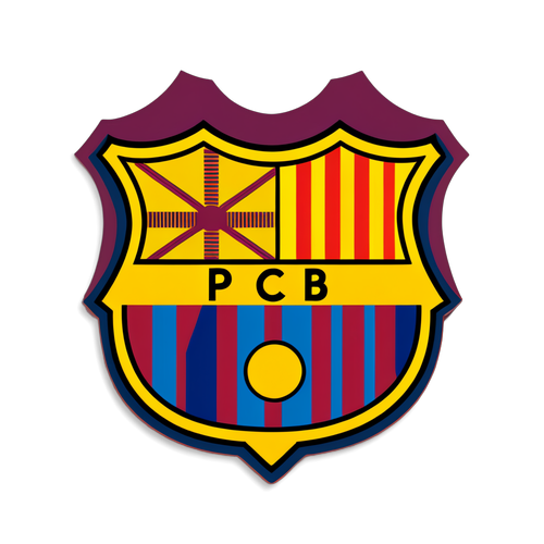 Design d'un autocollant pour le match Barcelone vs Las Palmas