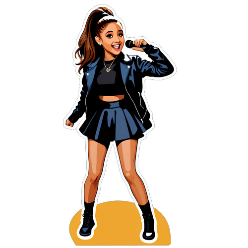 Thiết kế sticker biểu diễn âm nhạc của Ariana Grande