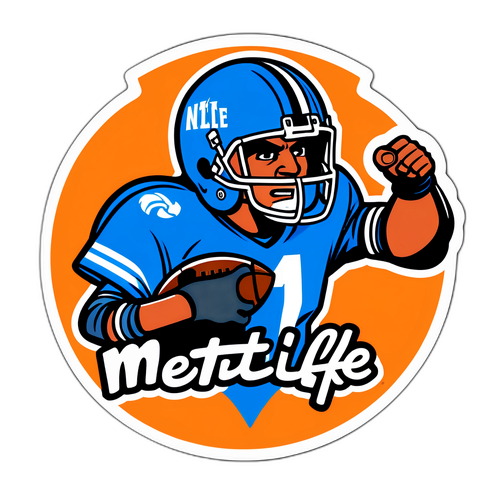 Sticker energetic cu fani la stadionul MetLife