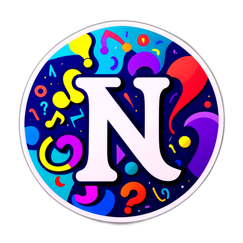 Abstract na Sticker ng Kawalang-katiyakan