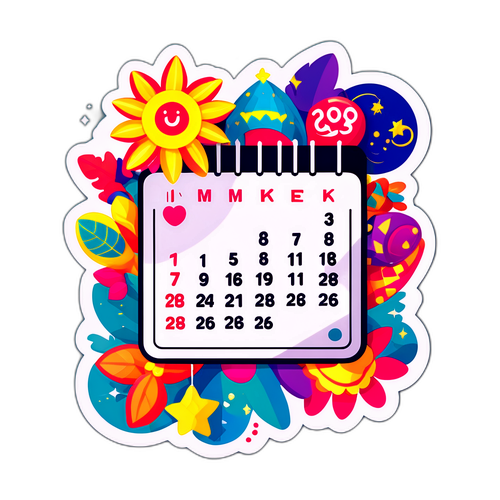 Stiker Kalender Imlek 2026