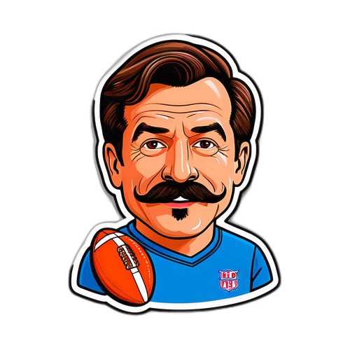 Klistremerke med Ted Lasso