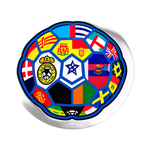 Sticker ya Mpira wa miguu na Bendera za EPL