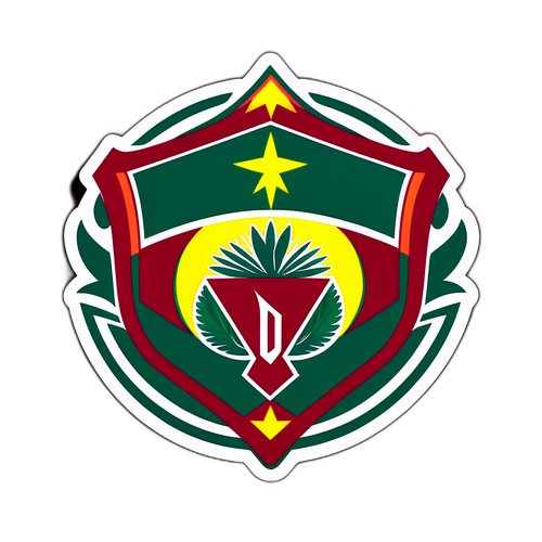 Fluminense FC Logo na Mandhari ya Tropiki