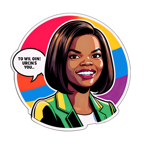 Fun Edgy Graphic of Candace Owens