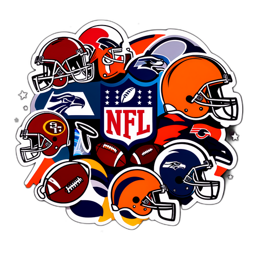 NFL Logosu ve Amerikan Futbolu İkonları