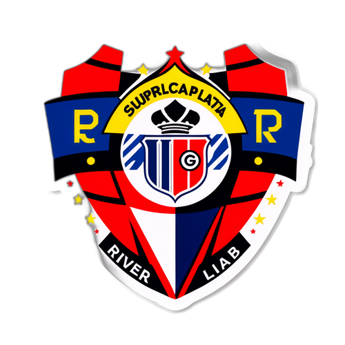 Stiker Persaingan Sengit antara River Plate dan Boca Juniors