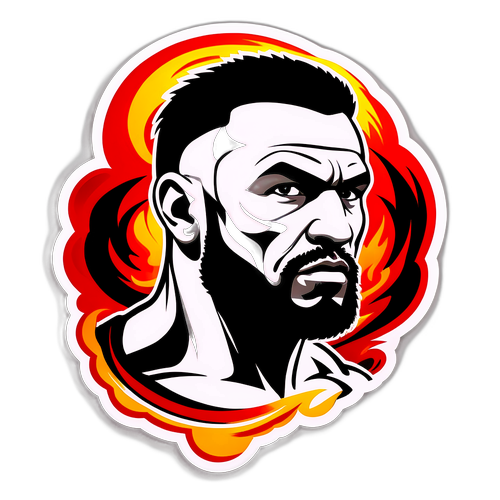 UFC Birkózó Arca Tűz Hátterében