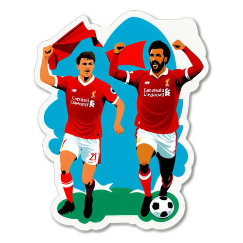 Vibrerende fodboldsticker med Nottingham Forest og Liverpool