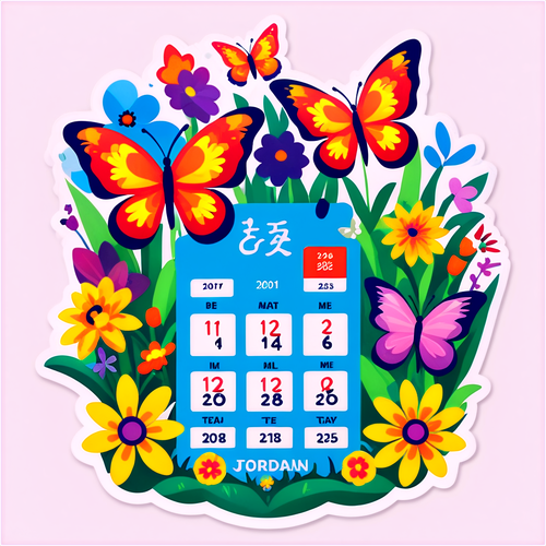 Sticker Kalender Taman Mei 2025