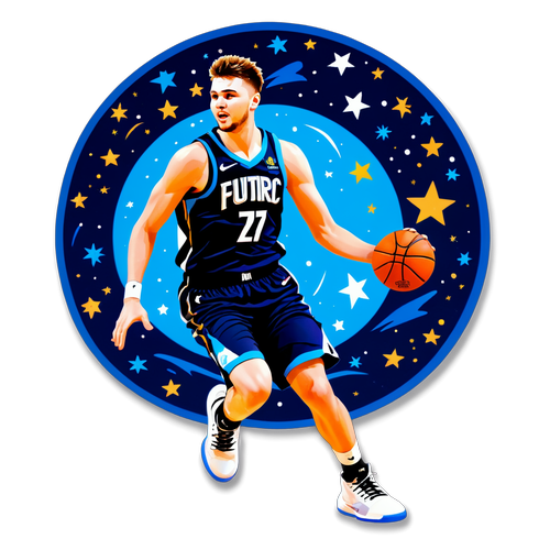 Sticker af Luka Doncic i aktion