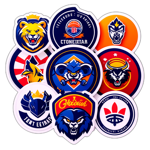 สติกเกอร์สไตล์ทีมกีฬา