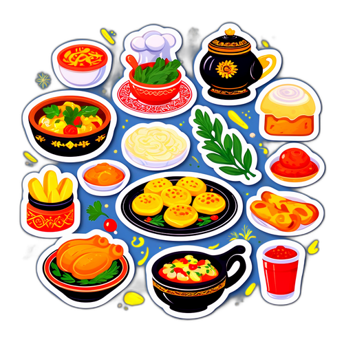 Смішні ілюстрації страв української кухні Хмельницького