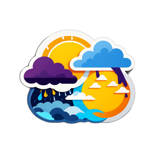 מדבקת מזג אוויר במצב רוח