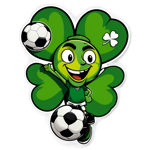 Sticker ya Kichaka cha Kicheko kwa Mashabiki wa Shamrock Rovers