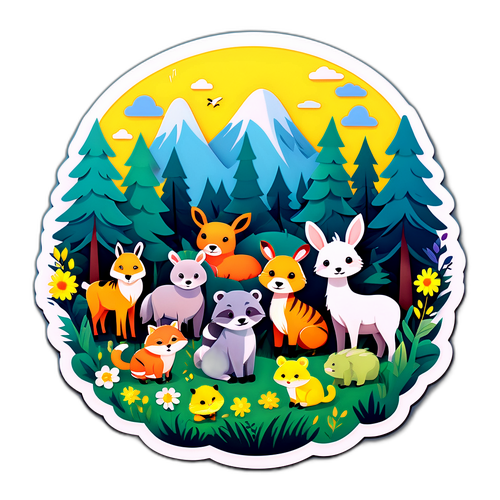 可愛い動物たちの集い