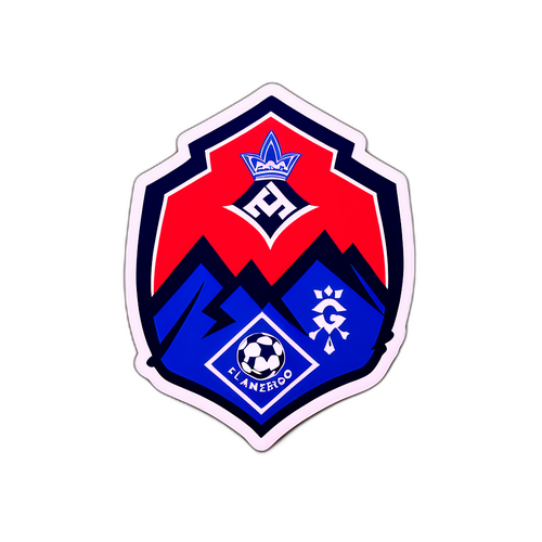 Adesivo do Flamengo e Cruzeiro em Conflito Divertido