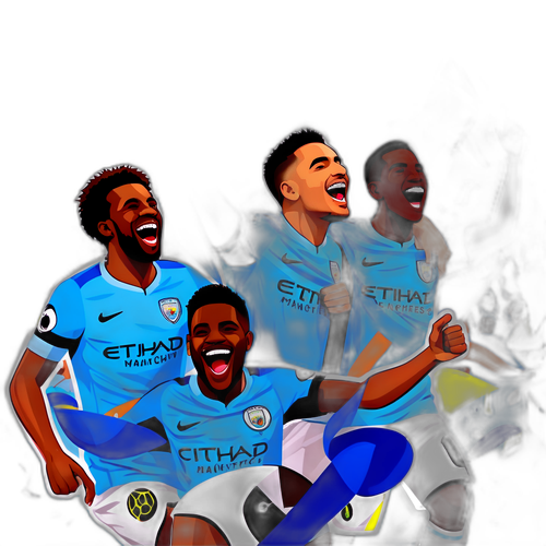 मैनचेस्टर सिटी एफ.सी. के प्रशंसकों का जश्न