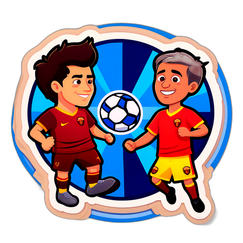Sticker vibrant Roma vs Inter
