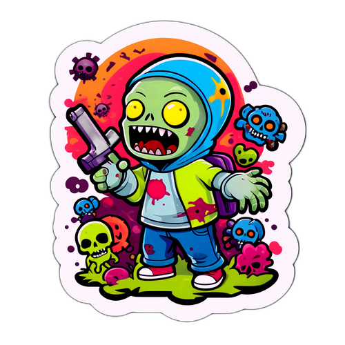 สติ๊กเกอร์ซอมบี้น่ารักสำหรับเอาชีวิตรอด