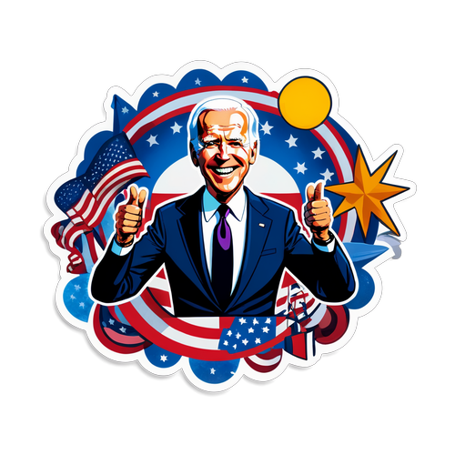 Lachen garantiert! Biden im Comic-Stil mit den witzigsten National-Ikonen!