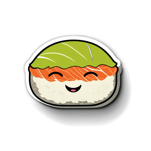 Nikmati Kebahagiaan Sushi: Stiker Ceria untuk Para Pecinta Makanan Jepang!