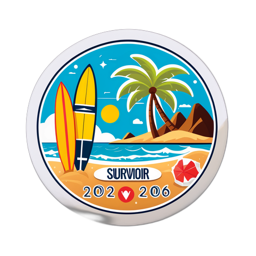 Survivör 2026 Plaj Temalı Sticker