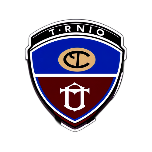 Aufkleber: Inter und Torino Logos im Stadion Ambiente