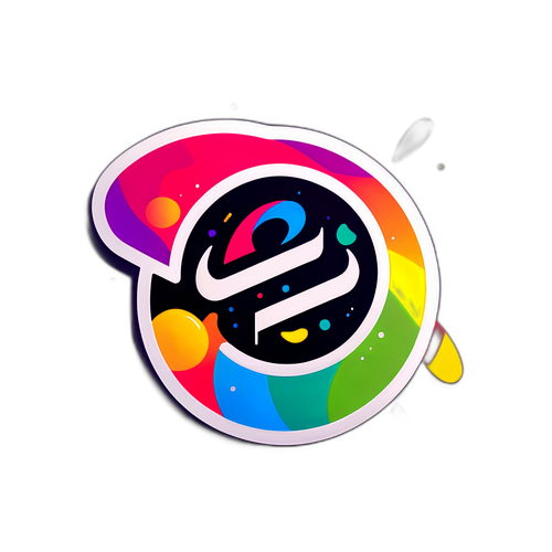 Logo Tudum en Colores Abstractos