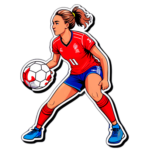 Handbollsmotiv med Camilla Herrem