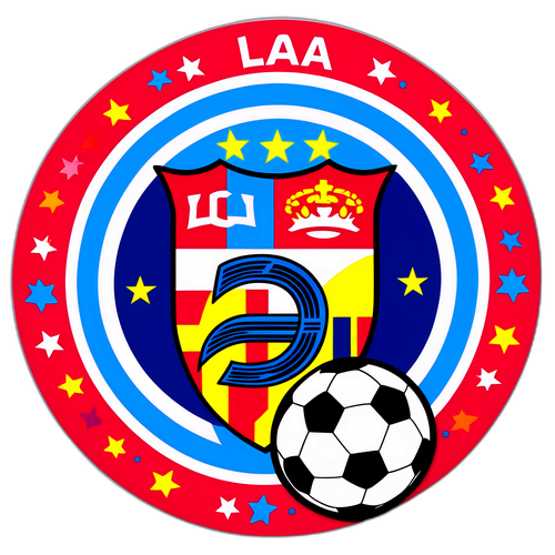 Stylish La Liga Sticker Design