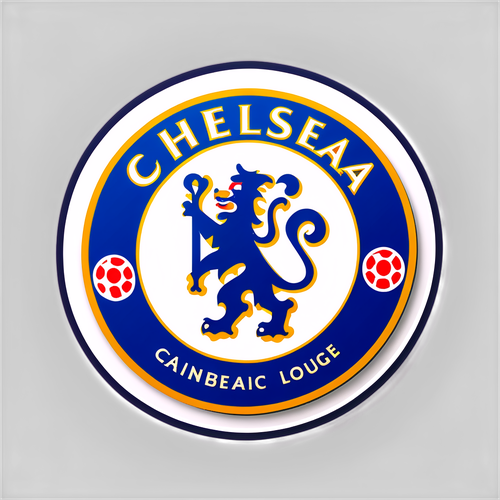 Chelsea Logo i Blueprint Stil