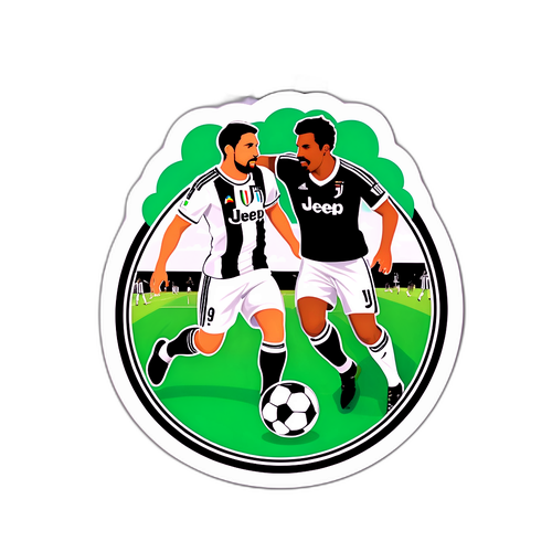 Biểu tượng bóng đá Santos và Juventus